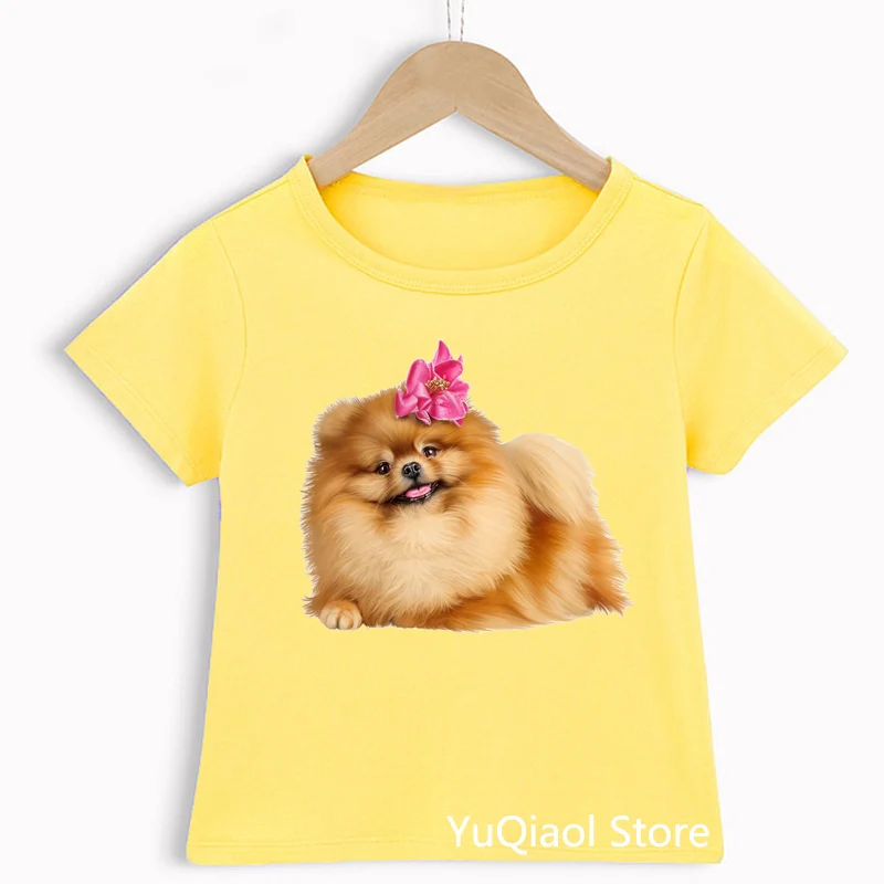 Cute Pomeranian Dog Animal Print Funny T-shirt,