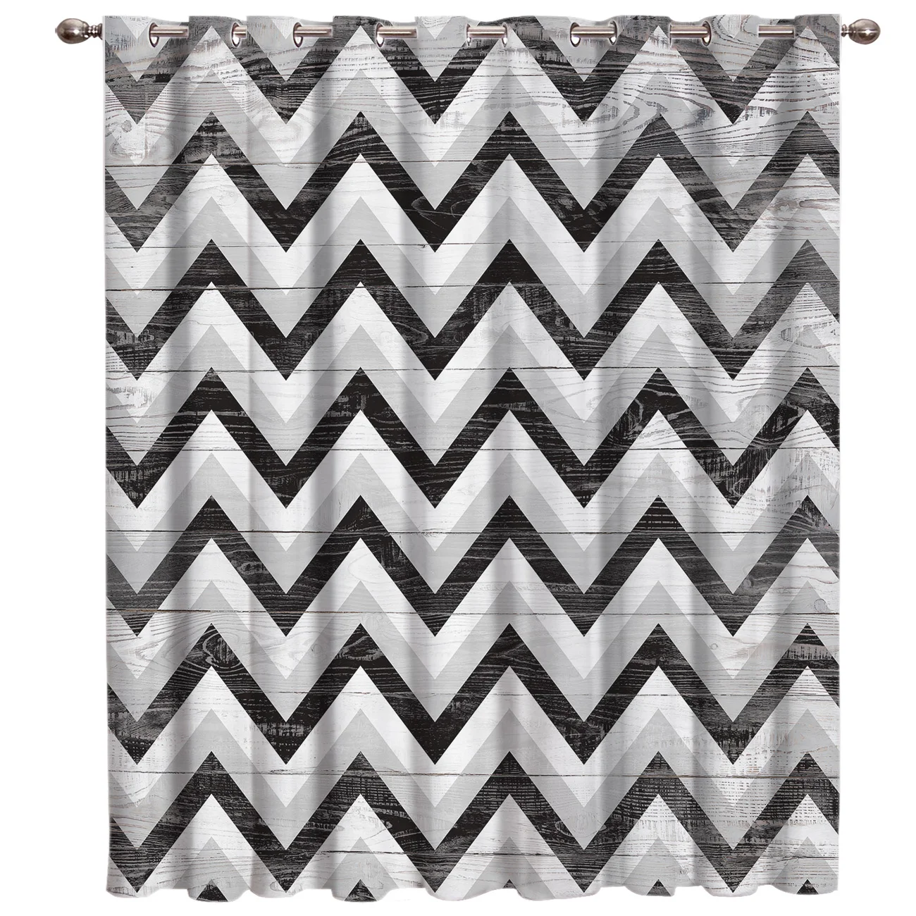 Wood Background Several Waves Curtain Rod Bathroom Kitchen Outdoor Indoor Floral Kids Window Treatment Valances | Дом и сад