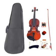 1/8 3/4 4/4 акустическая Glarry скрипка с Чехол с бантом канифоль струны тюнер плечевой упор