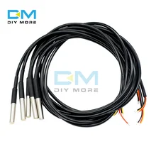 Sonde de température étanche en acier inoxydable DS18B20, 1M/2M/2.5M/3M, capteur de température numérique pour Arduino, Kit de bricolage