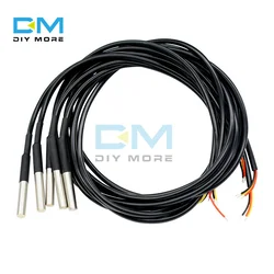 Sonde de température étanche en acier inoxydable DS18B20, 1M/2M/2.5M/3M, capteur de température numérique pour Arduino, Kit de bricolage 