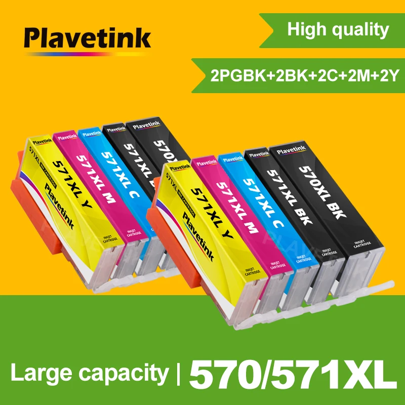 Совместимый чернильный картридж Plavetink для Canon PGI 570 CLI 571 XL PGI-570 PGI570 принтера Pixma MG5750