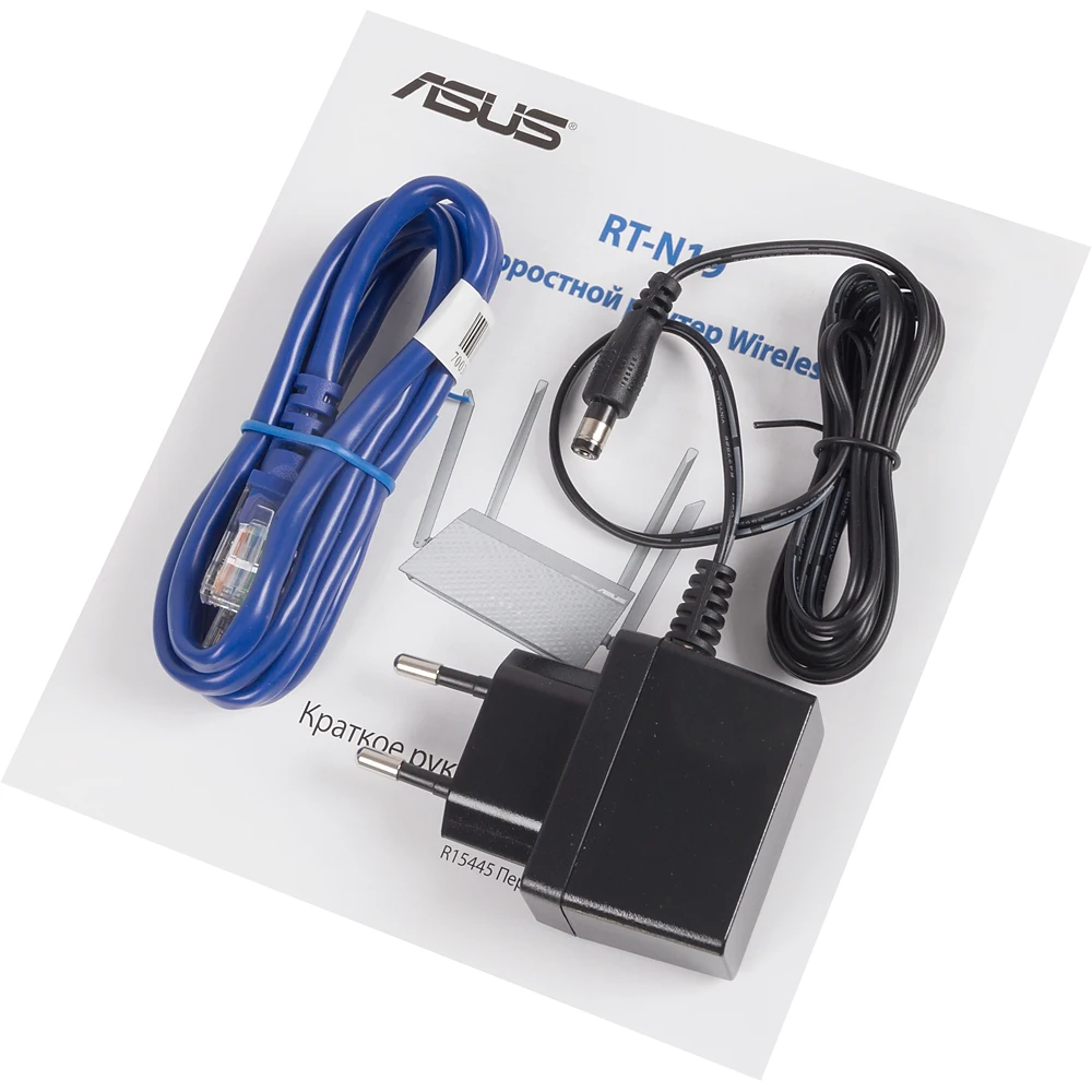 Роутер беспроводной Asus RT-N19 N600 10/100BASE-TX черный