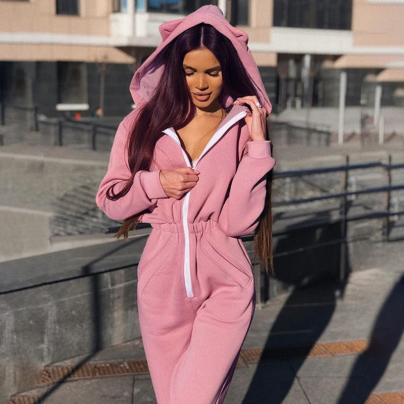 Comprar Kawoulai 2019 nuevo Bodi mujeres Pullover Sweatshirt Casual Delgado manga larga Otoño Invierno ajustado Combinaison Femme