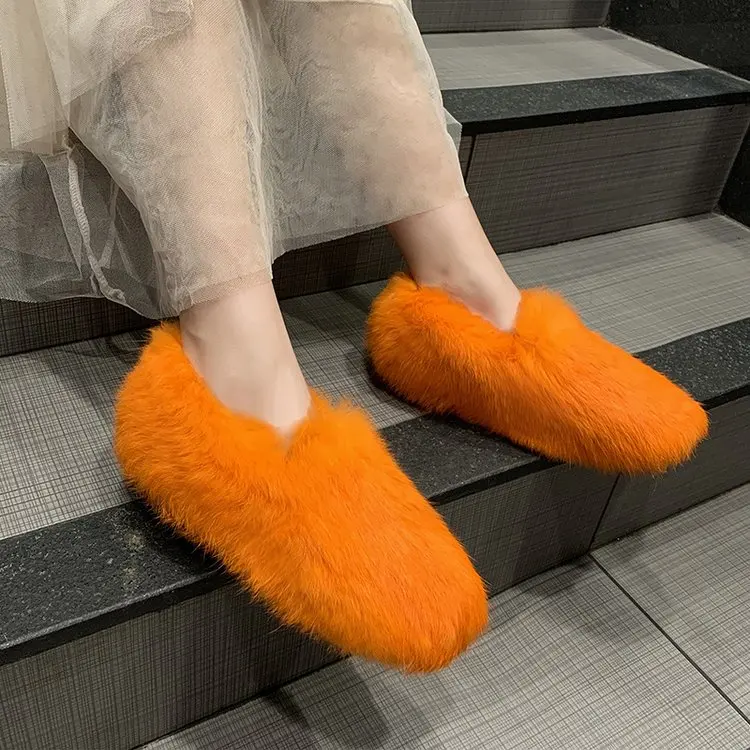 

New wool shoes with round head and light top for fall 2019