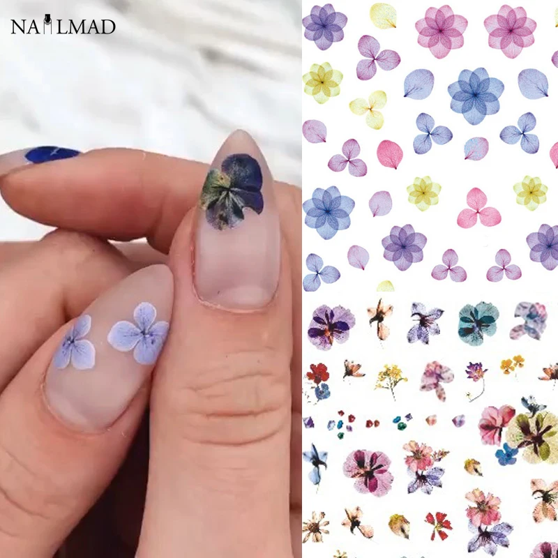 

1pc Textured Leaf Nail Art Sticker Nail Decal Flower Leaves Nail Adhesive Sticker Decals Nail Decoration DIY