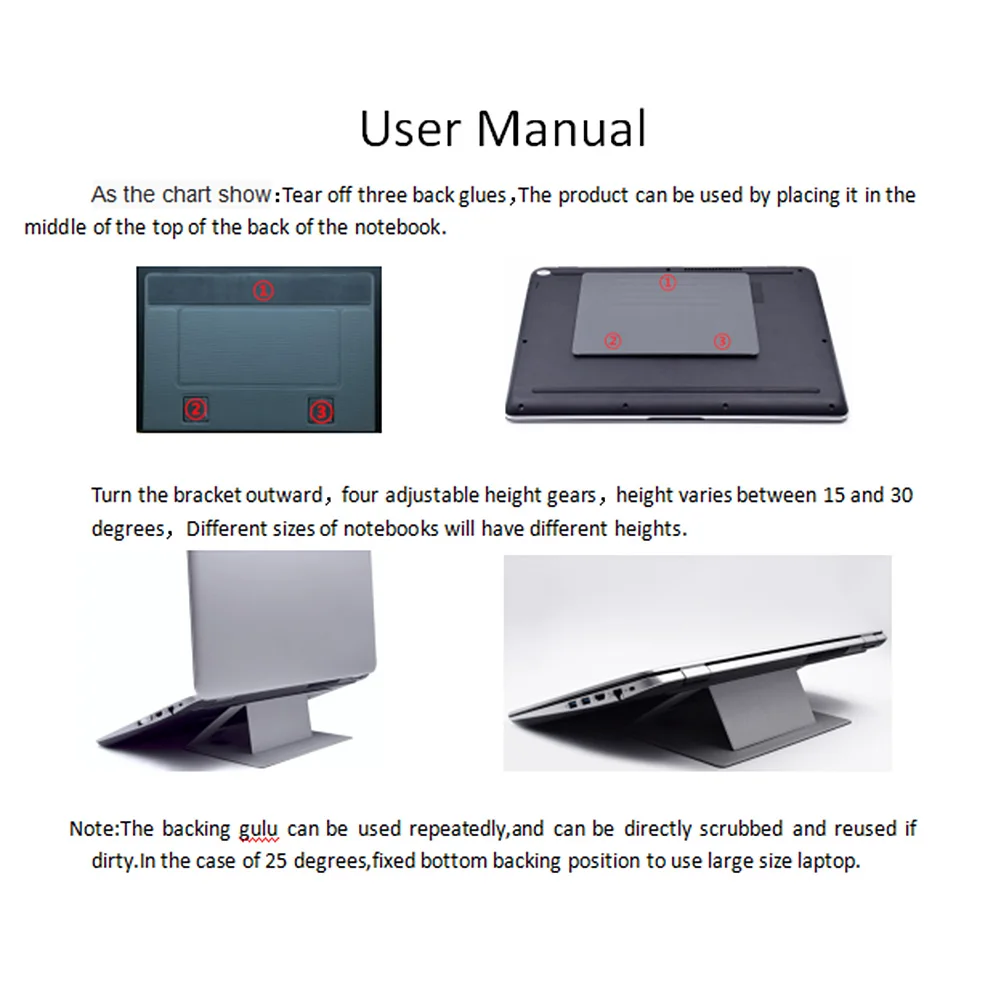 Adjustable Laptop Stand Laptop Pad Invisible Stands Folding Bracket Portable Tablet Holder for iPad MacBook Laptops