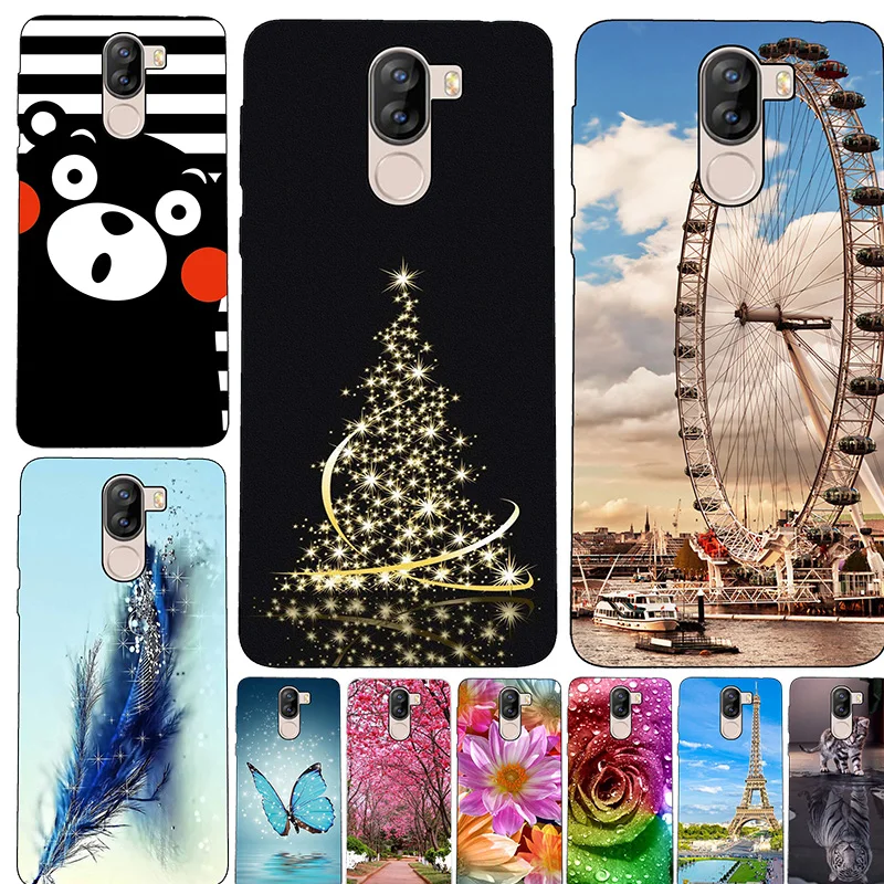 

For Doogee X60L Soft silicone Phone Cases For Doogee X60 Soft TPU Material Back Cover Coque Print painting Flower style
