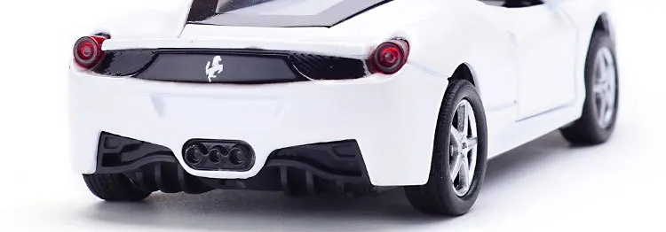 [Оптом] Jianyuan 1: 32 лари 458 спортивный автомобиль модель брелок для автомобильных ключей, модель звук и светильник детская игрушка модель автомобиля