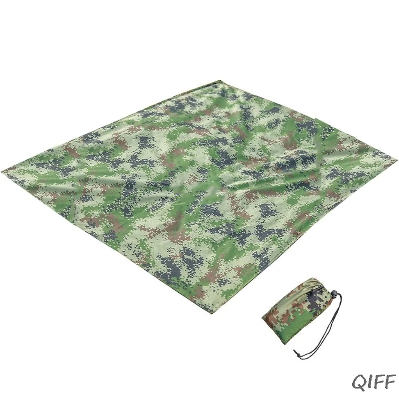 

Outdoor Multi-function Large Canopy Sunshade Beach Camping Tent Waterproof Cloth Moisture Triangle Pad