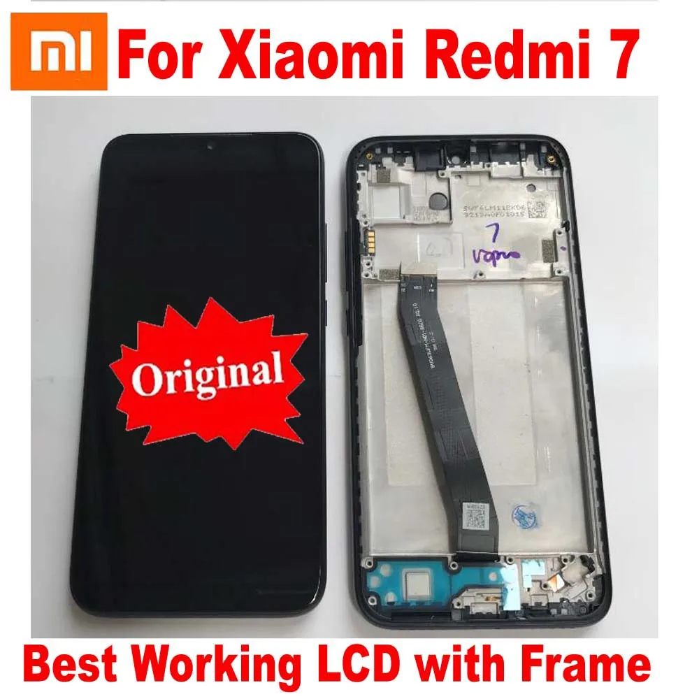 Original Best Glass Sensor For Xiaomi Redmi 7 Redmi7 LCD Display Touch Screen Digitizer Assembly with Frame Phone Pantalla | Мобильные