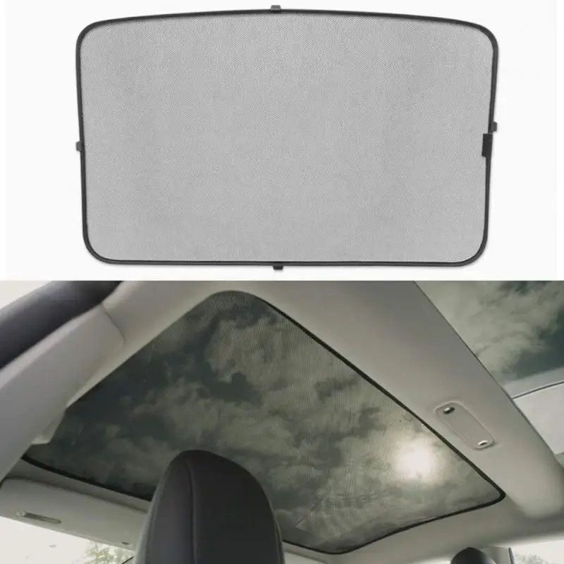 Крыша автомобиля окна слепой сетки Открытый Skylight Зонт дышащий для Tesla модель 3