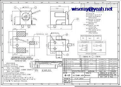 DHL/EMS 500 шт. Медь SMD 3-контактный 4A 5,5 мм x 2,0 мм разъем питания постоянного тока 2,1 мм DC Штепсель PCB Панель Mount-A8