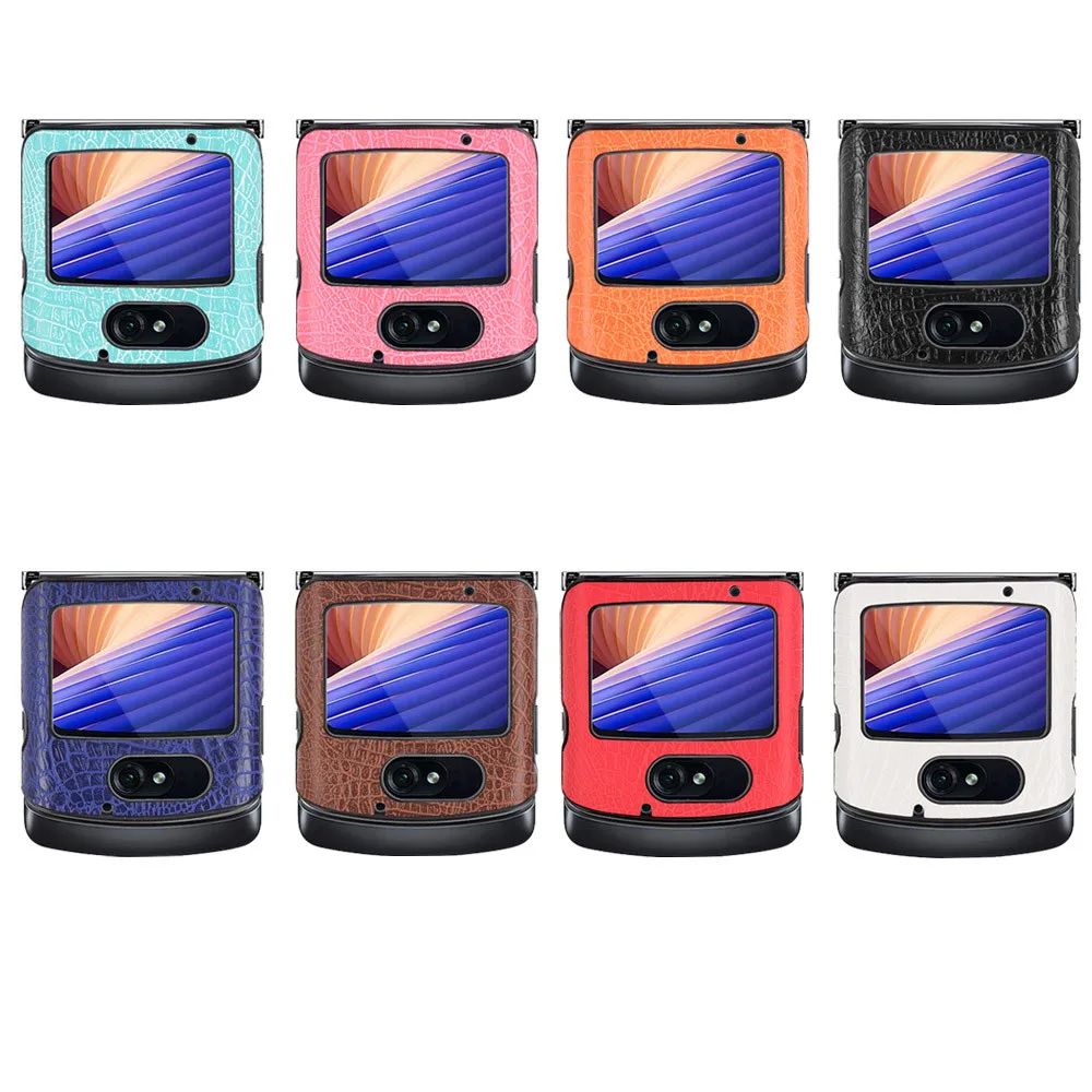 Per Motorola Razr 5G Custodia Rigida In Pelle Di Coccodrillo Di Lusso Custodia Rigida In Pelle Per Motorola Moto Razr 5G Custodie Per Telefoni