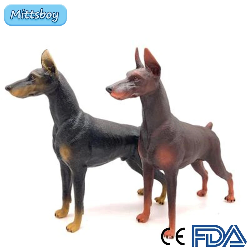 

1Pcs Simulation Solid Wild Animal Gray Wolf CE Anction Figures Lifelike PVC Action Static Model Collection Doll Educational Toys