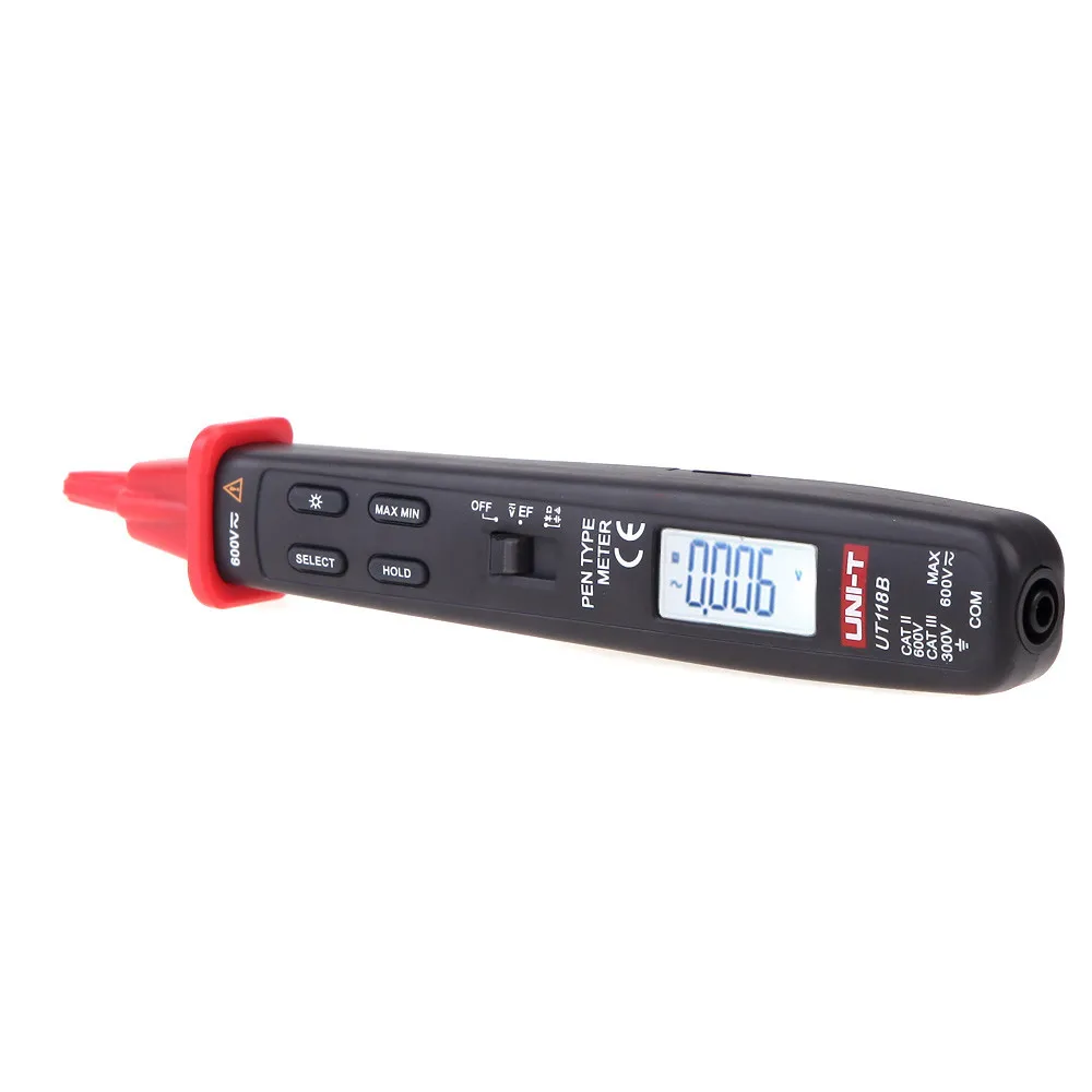 UNI-T UT118B Ручка Тип Цифровой мультиметр/EF функция/ЖК-подсветка/цифровой удержание/автоматическое выключение