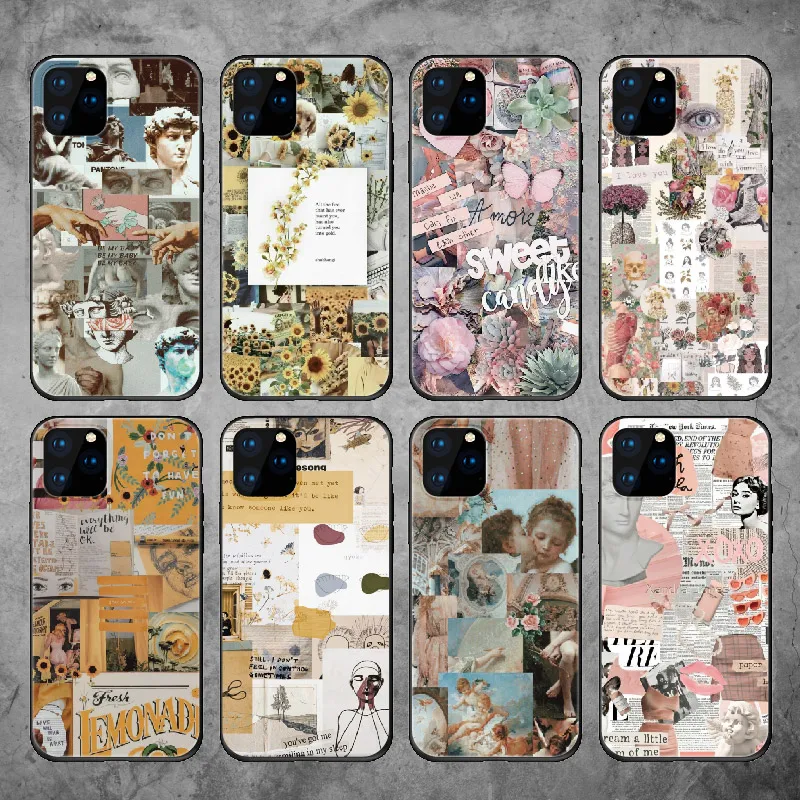 Художественный винтажный Модный Стильный чехол для телефона iPhone 12 11 Pro 7Plus 7 6S 8 8Plus