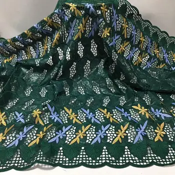

African Lace Fabrics Cotton Bazin Riche fabric for cloth 2020 New arrival nigerian bazin broderie fabric TIssu wax 5yards
