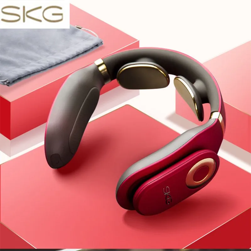 

SKG Electric Neck Vibration Massager Far Infrared Heating Pain Relief Tool Deep Tissue Cervical Massage Physiotherap Relaxation
