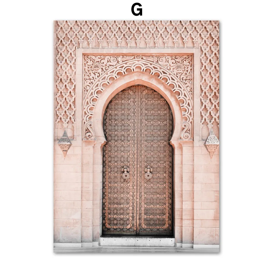 Wall-Art-Canvas-Painting-Moroccan-East-Gate-Arabic-Style-Nordic-Posters-And-Prints-Wall-Pictures-For (9)