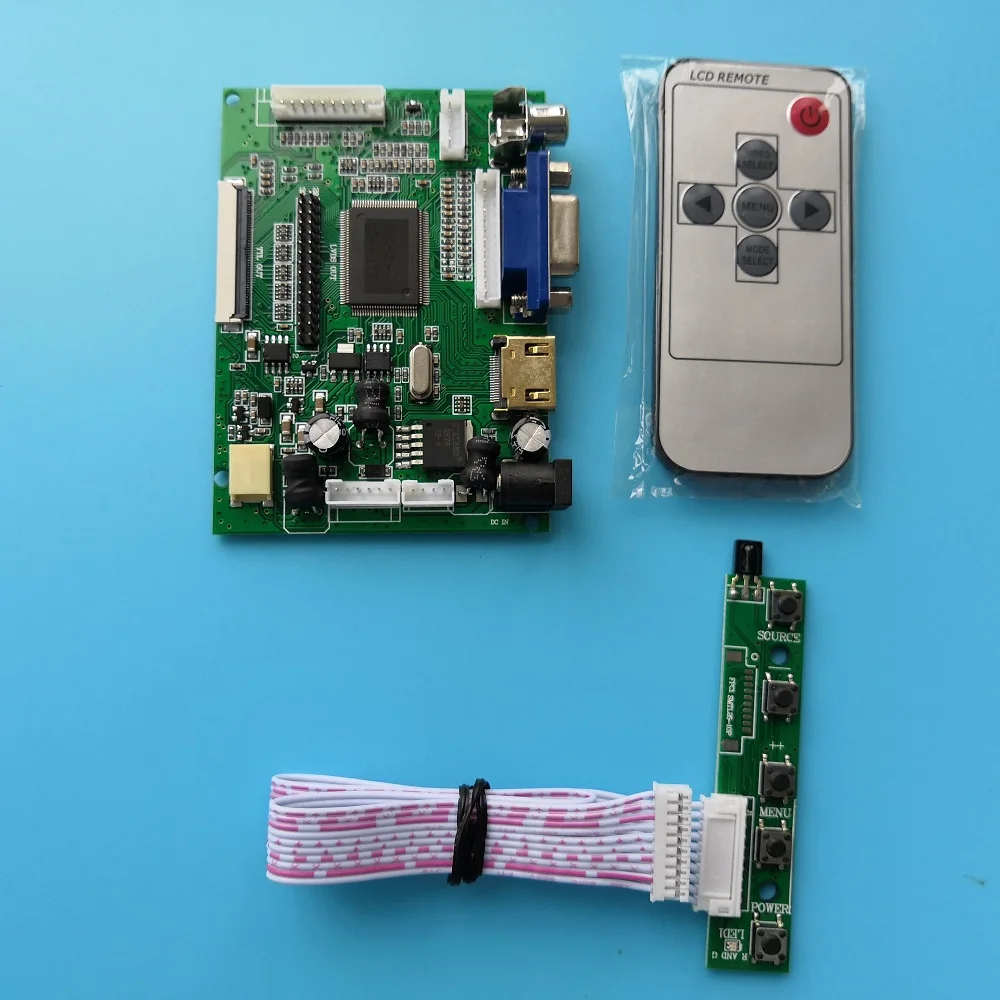 Для 9," 50pin 2AV+ VGA lcd AT090TN10 800(RGB) ×480 панель дистанционного управления HDMI драйвер плата контроллера комплект монитор