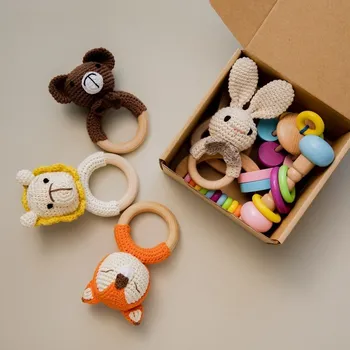 Plush Baby Cartoon Rattle Toy 1