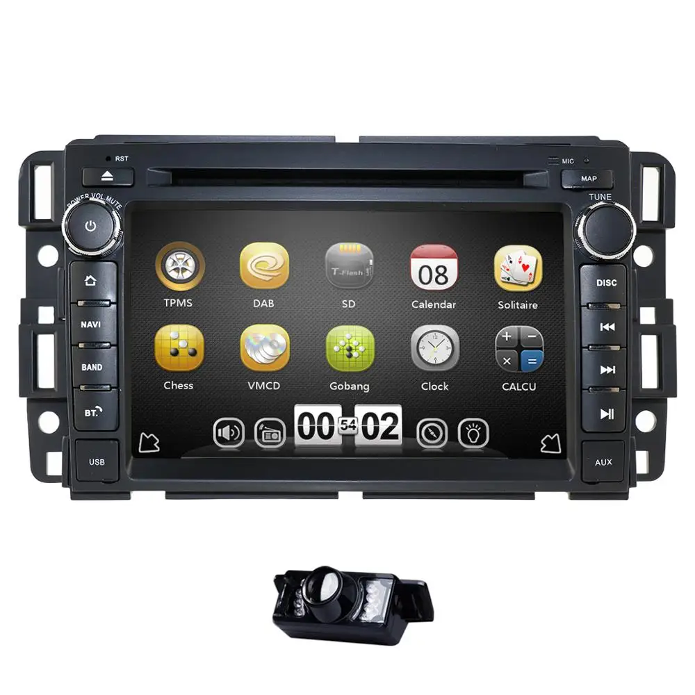 Cheap For GMC Sierra 1500 2500HD 3500HD Car Radio DVD Player GPS Navigation Fit GMC Yukon Sierra Chevrolet Chevy Tahoe Suburban CAMMAP 4