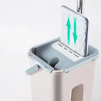 

2019 Free Hand Washing Lazy Mop Magic Cleaner Self-wring Squeeze Household Cleaning Automatic Dehydration FD