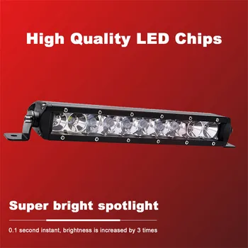 

10 inch 50W 10 LED strip light on road driving work Car light truck IP67 10-30DC светодиоды для авто