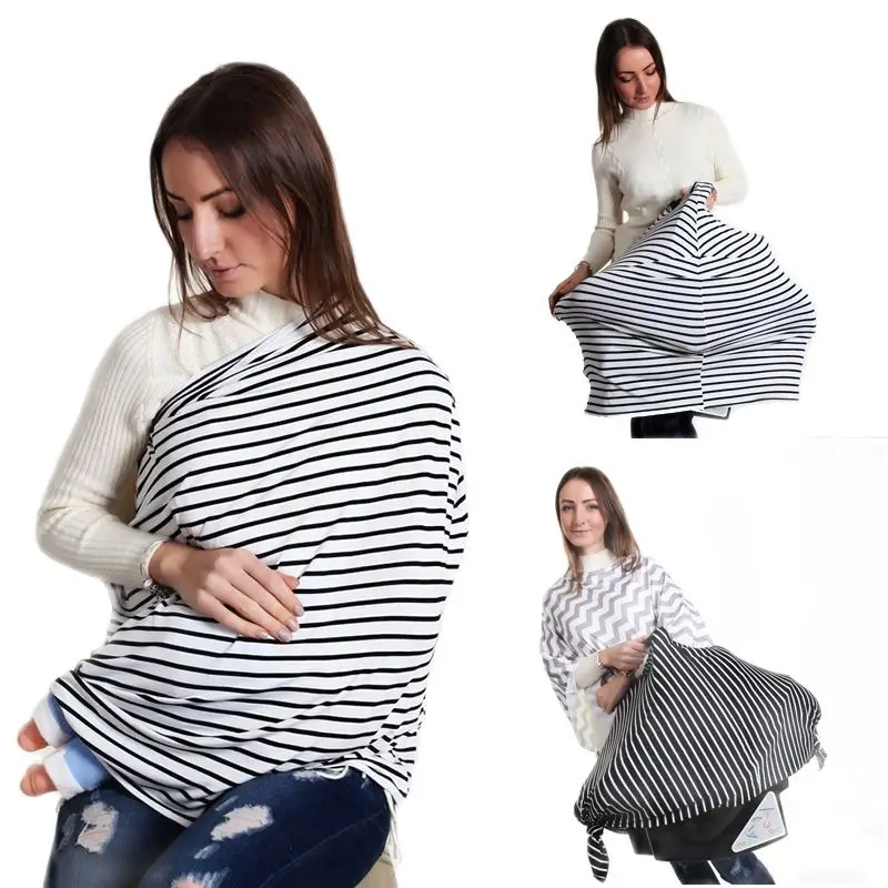 Baby Nursing Cover Nursing Poncho Multi Use Cover for Baby Car Seat Canopy Shopping Cart Stroller Gift For Boys Girls