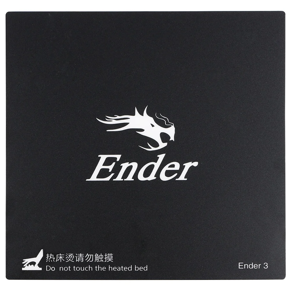 

3D Printer Removable Fiberglass Build Plate Heatbed Add Heatbed Sticker Build Plate For Ender-3 Size 235Mm
