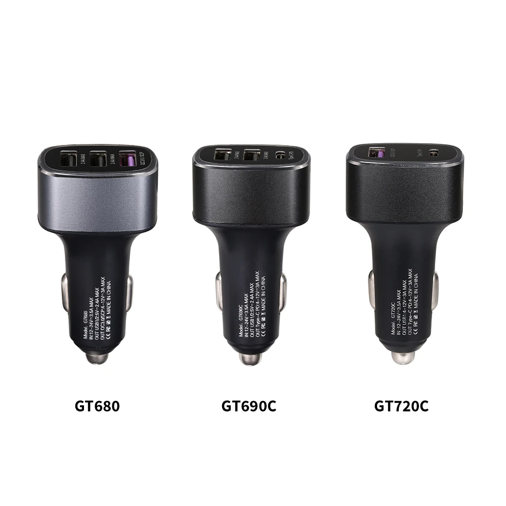 

3 USB Port Fast Charging/Type C Port Car Charger Universal 5V Charging Devices Super Charge Fit For HAIWEI For Samsung