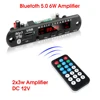 2*3W Amplifier MP3 Player Decoder Board 5V 12V Bluetooth 5.0 6W Amplifier Car FM Radio Module Support TF USB AUX FM ► Photo 1/6