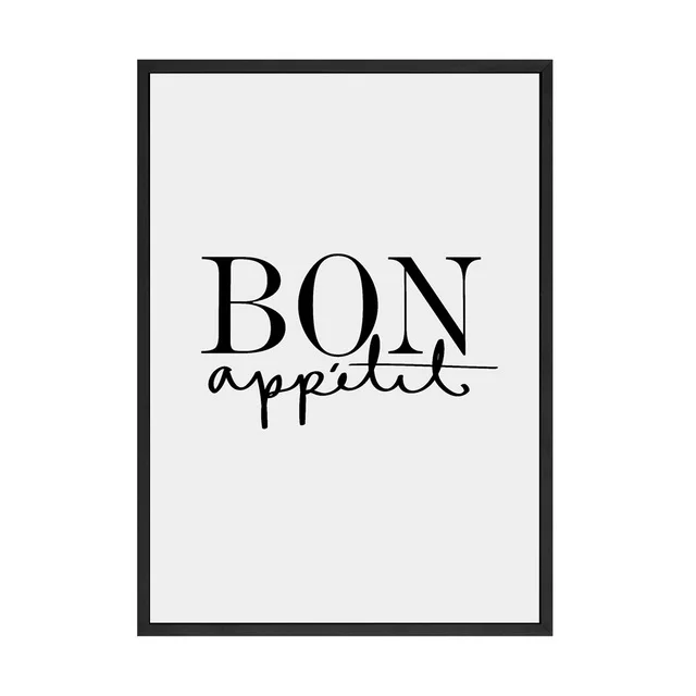 B Настенная живопись на холсте, французское искусство, декор для кухни и принты, минимализм, кофейное руководство, картинки для столовой, типография, плакат - Цвет: B