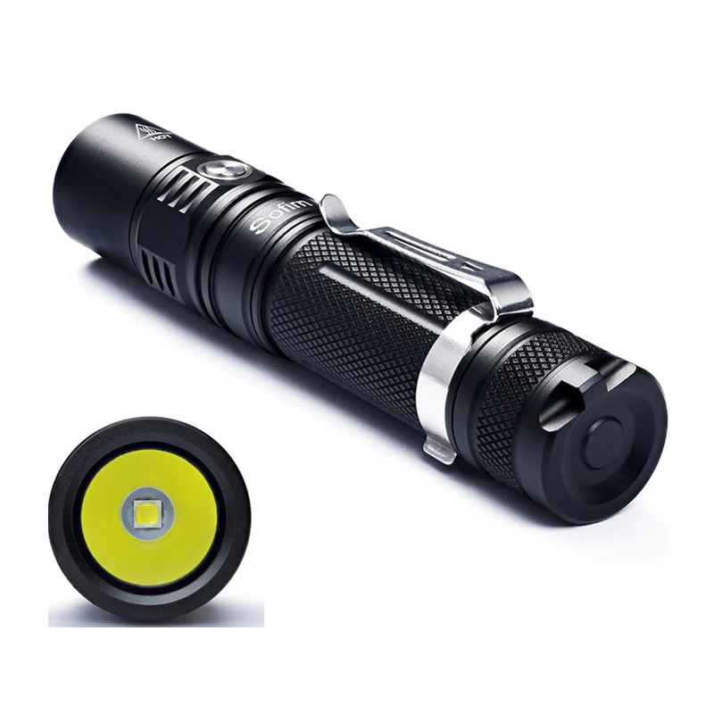 

Sofirn SP32 18650 XPL2 1000lm High Power EDC Pocket Light Torch 1000lm 6 Modes Neutral White LED Flashlight Without Battery