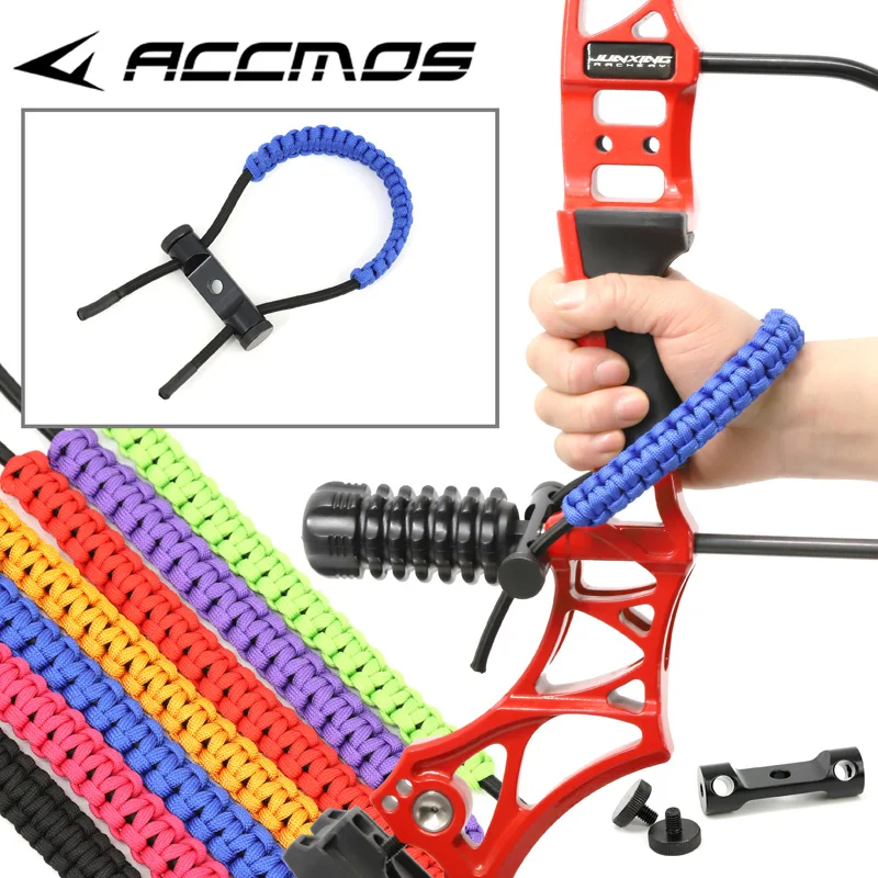 

1 Pc Nylon Archery Practice Accessories Adjustable Braided Bow Wrist Sling Strap Wrist Sling Strap For Hunting Shooting Target