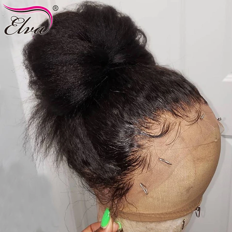 Elva Hair Lace Front Human Hair Wigs For Black Women Pre Plucked With Baby  Hair Remy Hair Kinky Straight Glueless Lace Front Wig|hair natural|hair  hairhair color natural - AliExpress