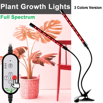 

5V Led Grow Light USB Full Spectrum Phyto Lamp 1/2/3 Heads Waterproof Seeds Hydro Flower Light Indoor Plant Growing Tent Lamp
