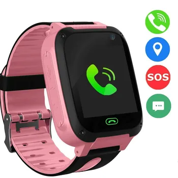

S4 LBS Positioning Kids Smart Watch For Children SOS Antil-lost SIM Card Children Smartwatch Baby Clock Location Tracker Watches