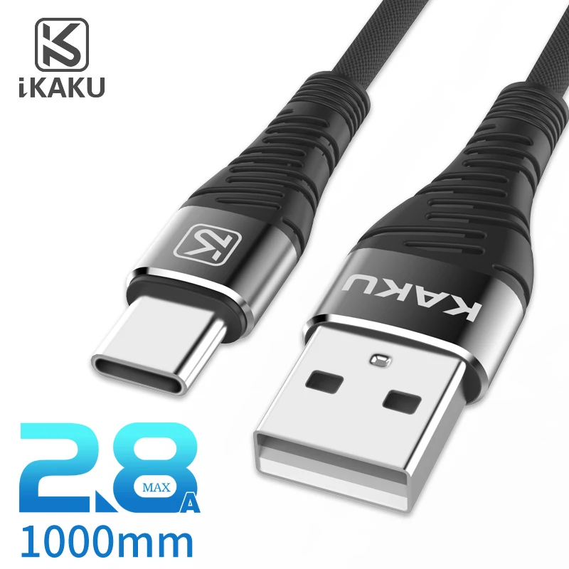 KAKU usb type C кабель 1 м Быстрая зарядка для huawei USB зарядное устройство|Кабели