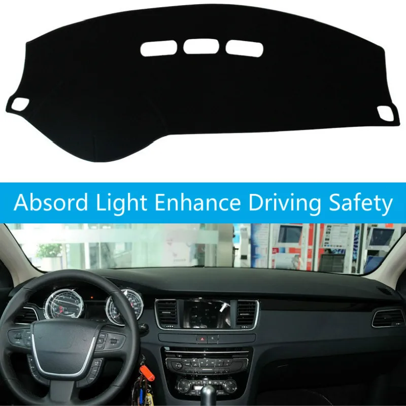 

For Peugeot 208 2012~2019 Active Allure GTI 2015 Dashboard Cover Sun Shade Dash Mat Pad Carpet Car Stickers Interior Accessories