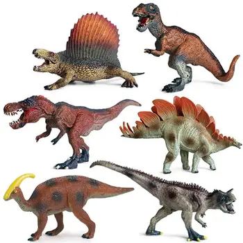 

Simulation Solid Dinosaur Model Suit Plastic Animal Dinosaur Toy Tyrannosaurus Rex Building Blocks Kid Toy Dinosuar Garden Decor