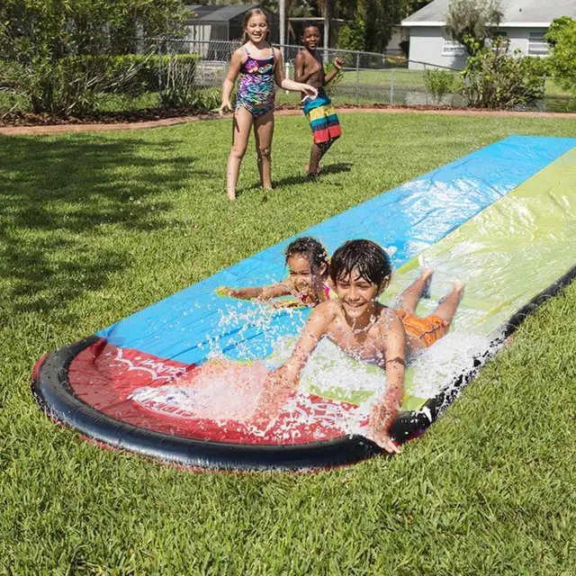 Giant Surf Water Slide Fun Lawn Water Slides Pools For Kids Summer PVC Games Center Backyards Outdoor Children Adult Toys 2
