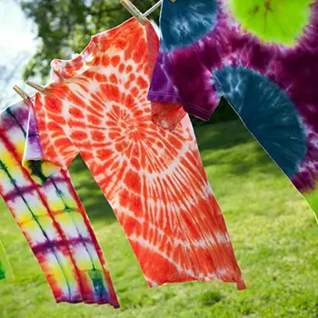 

DIY Clothing Tie Dye Kit Colorful Decorating Pigment Toxic Fabric Craft Textile Non Paints Accessories Art Spiral Permanent O4J0