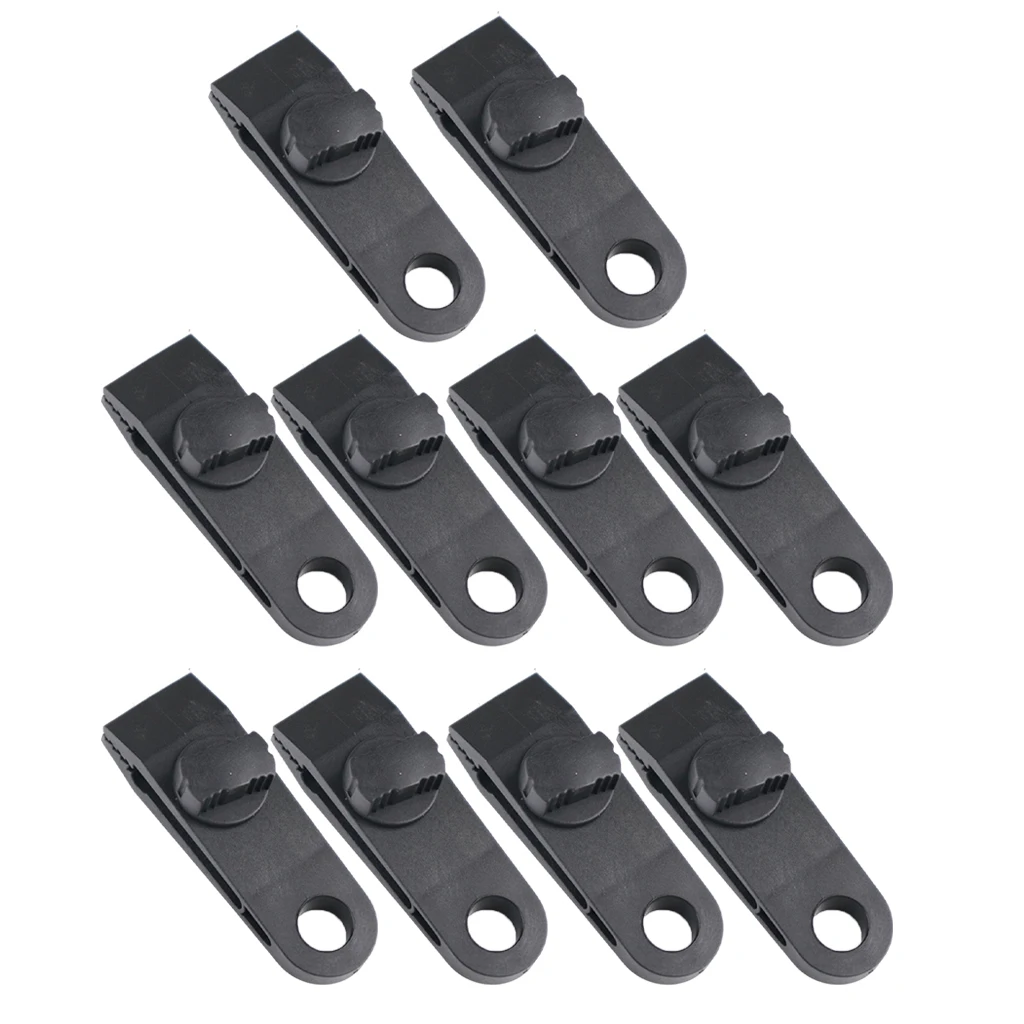 10 Pieces Heavy Duty Tarp Clips Tent Fasteners Clips for Sun Shade