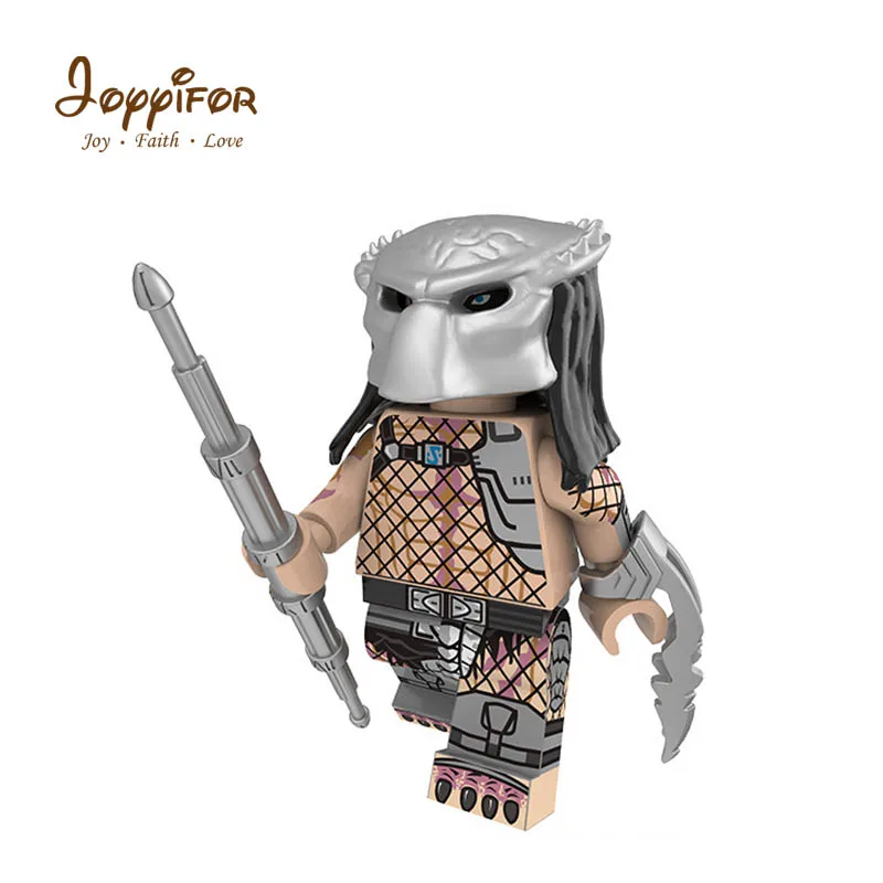 Super Cool Outer Space Alien Beast Robot Elder Predatorr DIY Mini Action Figures Building Blocks Bricks for Children Toys Gifts