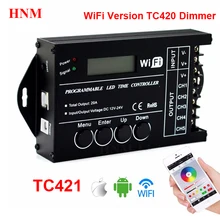 TC420/TC421/TC423 программируемый светодиодный контроллер времени, таймер освещения аквариума TC420 RGB/одноцветный светодиодный диммер, 5 каналов, Макс 20A