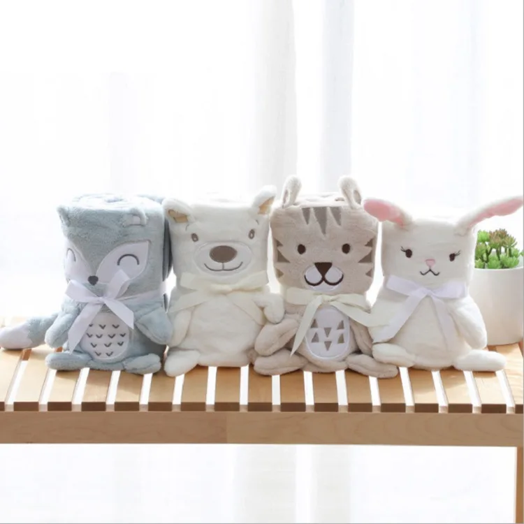 100cm*70cm Cute Lovely cartoon Flannel Bedding Blanket Home Sleeping Bag for Toddler Baby Children