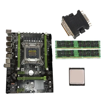 

1PCS Adapter DVI 24 + 5 Plug Analog to VGA Socket & 1set X79 Motherboard Set with LGA2011 Combos Xeon E5 2620 CPU