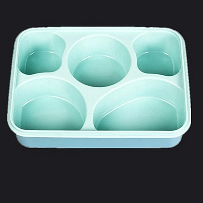 5 сетчатый Ланч-бокс из микрофибры, Bento box, герметичный портативный контейнер для еды, ящик для хранения для детей, миска для супа и ложка, большой размер